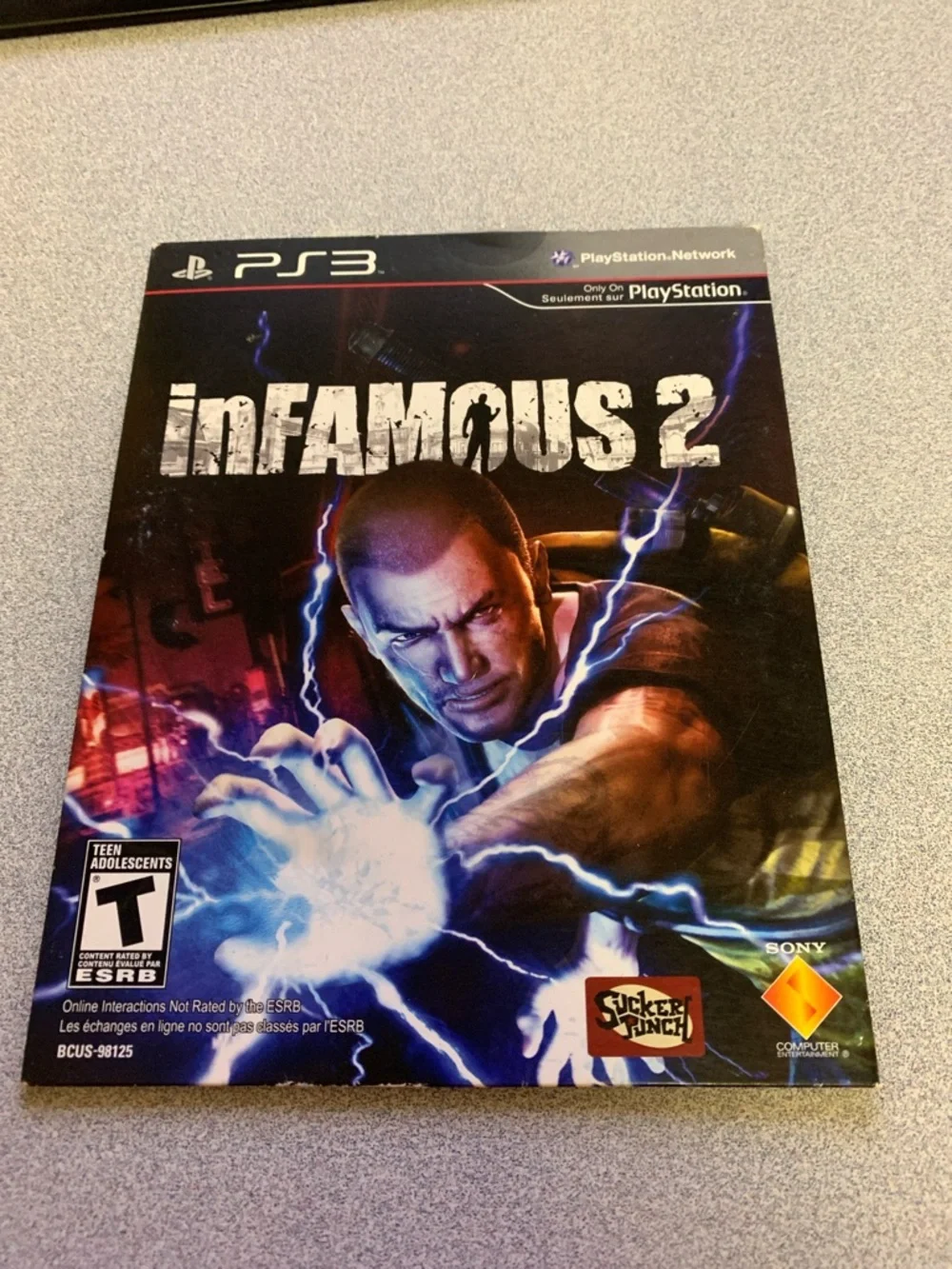 Sony PlayStation 3 PS3 - inFAMOUS 2 Game & cardboard Cover - Picture 1 of 4